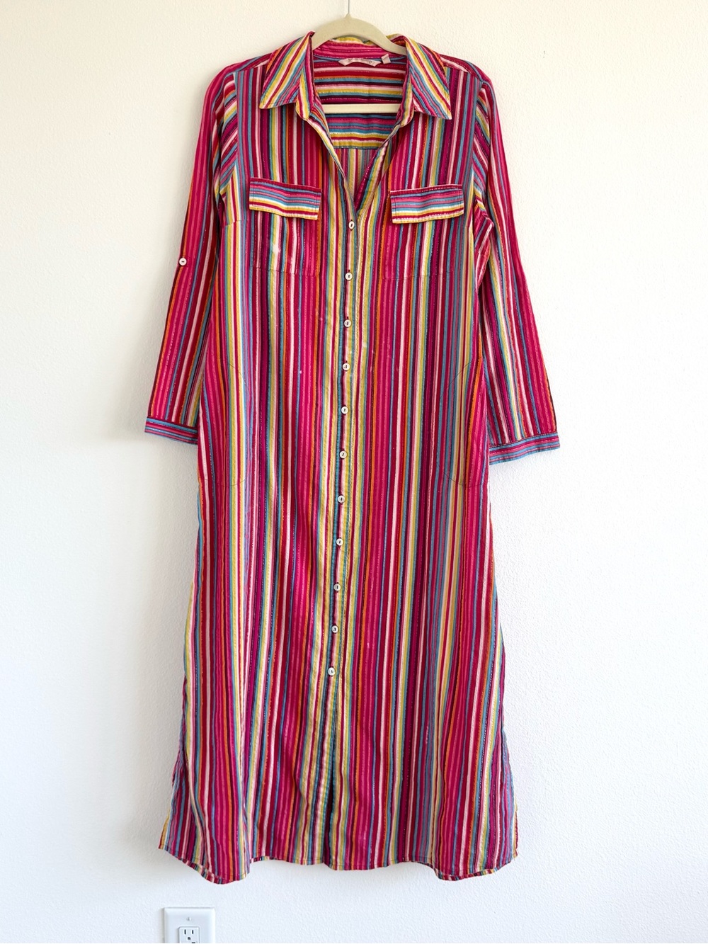 Soft Surroundings Maxi Shirt Dress